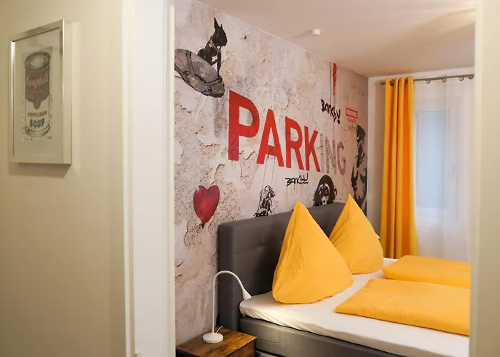 アパート Art City-studio Kassel-innenstadt Am Fulda-ufer, 3 Schlafzimmer, Boxspring-betten, Bis 8 Personen, Kostenfreier Parkplatz, Balkon, Terrasse, Fahrstuhl *